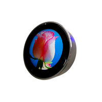Wisecoco Pantalla OLED Redonda Personalizada de 1.43 Pulgadas con Interruptor Giratorio Inteligente, Pantalla Redonda con Táctil y Perilla Giratoria
