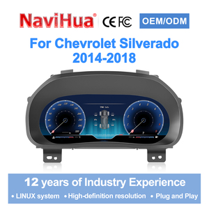 NaviHua - Panel de Instrumentos Digital Virtual Linux de 12.3 Pulgadas para Chevrolet Silverado GMC Sierra 2014-2018, Plug and Play, CE, FCC, Velocímetro para Tablero de Auto - Product Image 1