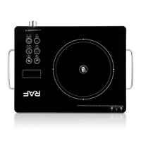 Cuisinière infrarouge RAF 3500W, plaque micro-cristalline, commande tactile numérique LED, minuterie 3 heures, cuisinière portable pour comptoir de cuisine R.8026