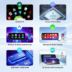 Radio para Auto con Pantalla Táctil Android de 12.3 Pulgadas para <span class=keywords><strong>Mercedes</strong></span>-Benz Clase C W204 2007-2011 con <span class=keywords><strong>GPS</strong></span>, Montaje en el Tablero RGB, 1 Año de Garantía - Product Image 4