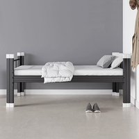 Cadre de lit superposé double en métal de premier ordre Lit superposé double pour adultes Travailleur Lit en stock à deux étages