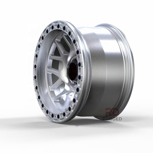 Jantes Beadlock OEM ODM <span class=keywords><strong>4x4</strong></span> roues argentées 17*<span class=keywords><strong>10</strong></span> PCD 4*100 5*114.3 pour Dodge Challenger <span class=keywords><strong>SRT</strong></span> Hellcat Jailbreak Red Eye - Product Image 2