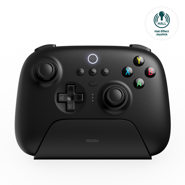 8bitdo Ultimate 2.4g Game Controller Upgraded Hall Effect Joystick For Pc Windows / Steam Deck / Android / Iso Gaming Gamepad