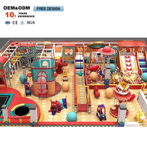 Customized New Red Lion-Themed Indoor Playground Equipment Children's Obstacle <b>Trampoline</b> - Product Image 3