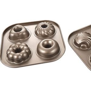 Cavity Flower Doughnut Heart Shaped Cake <b>Baking</b> Mold Nonstick Carbon Steel Cupcake Muffin Jelly <b>Baking</b> Mold <b>Tray</b> - Product Image 4