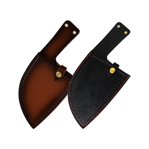 Protectores de cuchillos de cuero Estuche de transporte Cubierta de cuchillo de <span class=keywords><strong>chef</strong></span> Estuche de cuchillos para carnicero Funda de cuero con lazo para cinturón - Product Image 1