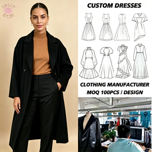 Manteau long en laine mélangée pour femmes, coupe ample, col à revers, noir, chaud, élégant, automne-hiver, manteau d'extérieur pour femmes - Product Image 1