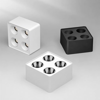 Spot encastré LED minimaliste JINK Beam Cube 4 à quatre têtes pour maison, hôtel, villa