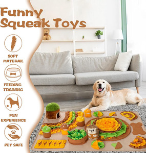 <b>Large</b> Pet Snuffle <b>Mat</b> for Dogs Sniff <b>Mat</b> with Puzzle Toy Interactive Toys Portable Feeding <b>Mat</b> for Pet Foraging Skills - Product Image 6