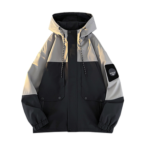 Personalizado bordado senderismo al aire libre cortavientos <span class=keywords><strong>chaqueta</strong></span> Zip up 5000mm Softshell diseñador deportes de invierno motorista <span class=keywords><strong>impermeable</strong></span> hombres <span class=keywords><strong>chaqueta</strong></span> - Product Image 3