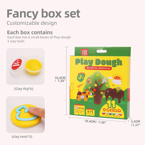6 pièces de jouets en pâte à modeler pour enfants, jouets éducatifs en argile colorée à faire soi-même pour enfants - Product Image 4