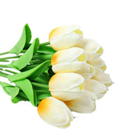 Bunga Tulip Buatan Tangan, Bunga Palsu untuk Pernikahan, Buket Palsu, Perlengkapan Foto, Dekorasi Rumah & Ruang Tamu, Bunga PU Buatan, Grosir