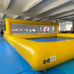 Campo inflável de vôlei e praia para venda, jogos de campo de polo aquático esportes aquáticos flutuantes