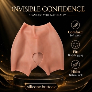 Women's Realistic Silicone Shapewear Lift <strong>Bum</strong> Pants with <strong>Big</strong> Fake Butt Hips Enhancement Realistic <strong>Leggings</strong> for Women - Product Image 1