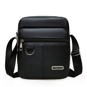 PU Small Square Business Casual Waterproof Shoulder Crossbody <b>Backpack</b> for Men - Product Image 6