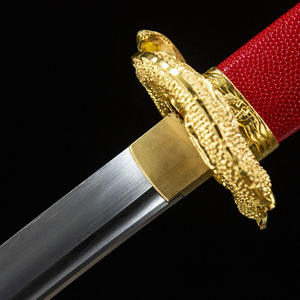 Sabres Longquan de 110 cm, forgés à la main, en une seule pièce, sabres ornementaux Serpent Doré, sabres samouraï fins, ornements, katanas en acier à haute teneur en carbone - Product Image 5