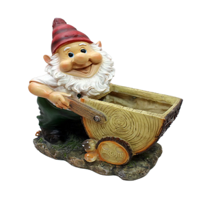 Hada de resina polivinílica para acampar, forma de caravana, estatua de jardín de hadas, figurita de casa, casa de árbol con luz Led con energía Solar - Product Image 3