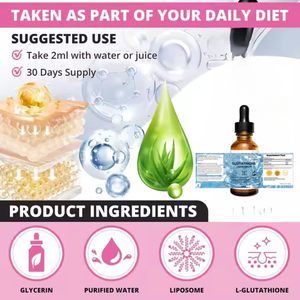 OEM/ODM Suplementos de glutatión Líquido oral Belleza Cuidado DE LA PIEL Blanqueamiento Antienvejecimiento Glutatión Bebida oral - Product Image 4