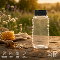 Bouteille distributrice inversée en plastique de qualité alimentaire pour ketchup, sauce, miel, sirop, confiture – Vente en gros