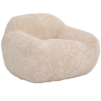 Hochwertiges Luxus-Lounge-Sofa Komfortables und Lässiges Einzel-Akzentsofa für Wohnzimmer Großformatiges Stoffsofa Komprimiert