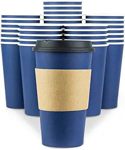 Fundas desechables para tazas de café, fundas de papel corrugado para bebidas calientes, 8 oz, 200 unidades (sin tazas)