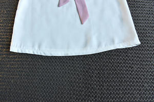 Conjunto de Ropa para Niña, Camiseta sin Mangas con Lazo y Pantalones de Color Liso, Económico, para Compras en Línea - Product Image 4