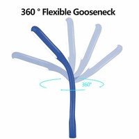 Lampe de lecture LED USB mini portable flexible multicolore avec protection oculaire et logo personnalisé