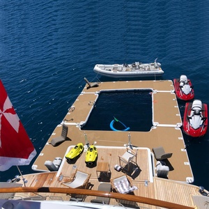 带防水母网的便携式充气漂浮海洋游艇游泳池 - Product Image 4