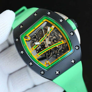 Reloj de Pulsera Negro para Hombre - Diseño Hueco con Movimiento Mecánico Automático - Product Image 4