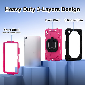 Funda protectora de silicona TAB adecuada para Samsung A9plus A9 + <span class=keywords><strong>A7lite</strong></span> Anti Fall 360 pulsera soporte giratorio funda para tableta - Product Image 3