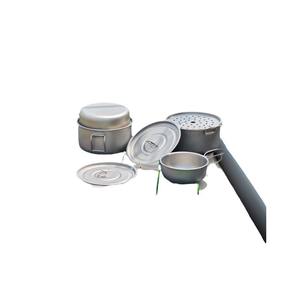 Pure Titanium Outdoor <b>Cookware</b> Set Foldable Lightweight Portable Saucepan Frying Pan For Picnics Camping - Product Image 5