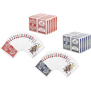 Cartes de Poker rétro et avant personnalisées, en vrac, quatre couleurs, jeu chinois, pièces