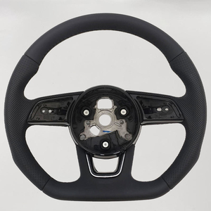 Volant sport en cuir rouge à 3 branches avec bouton de démarrage pour <span class=keywords><strong>Audi</strong></span> R8 TTRS <span class=keywords><strong>RS3</strong></span> S4 S5 SQ5 S7 - Product Image 4