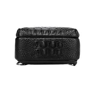 Bolso Bandolera de Cuero Genuino para Negocios, Estilo Mensajero, Negro, Impermeable, Antirrobo, con Bloqueo de Huellas Dactilares, Ligero - Product Image 2