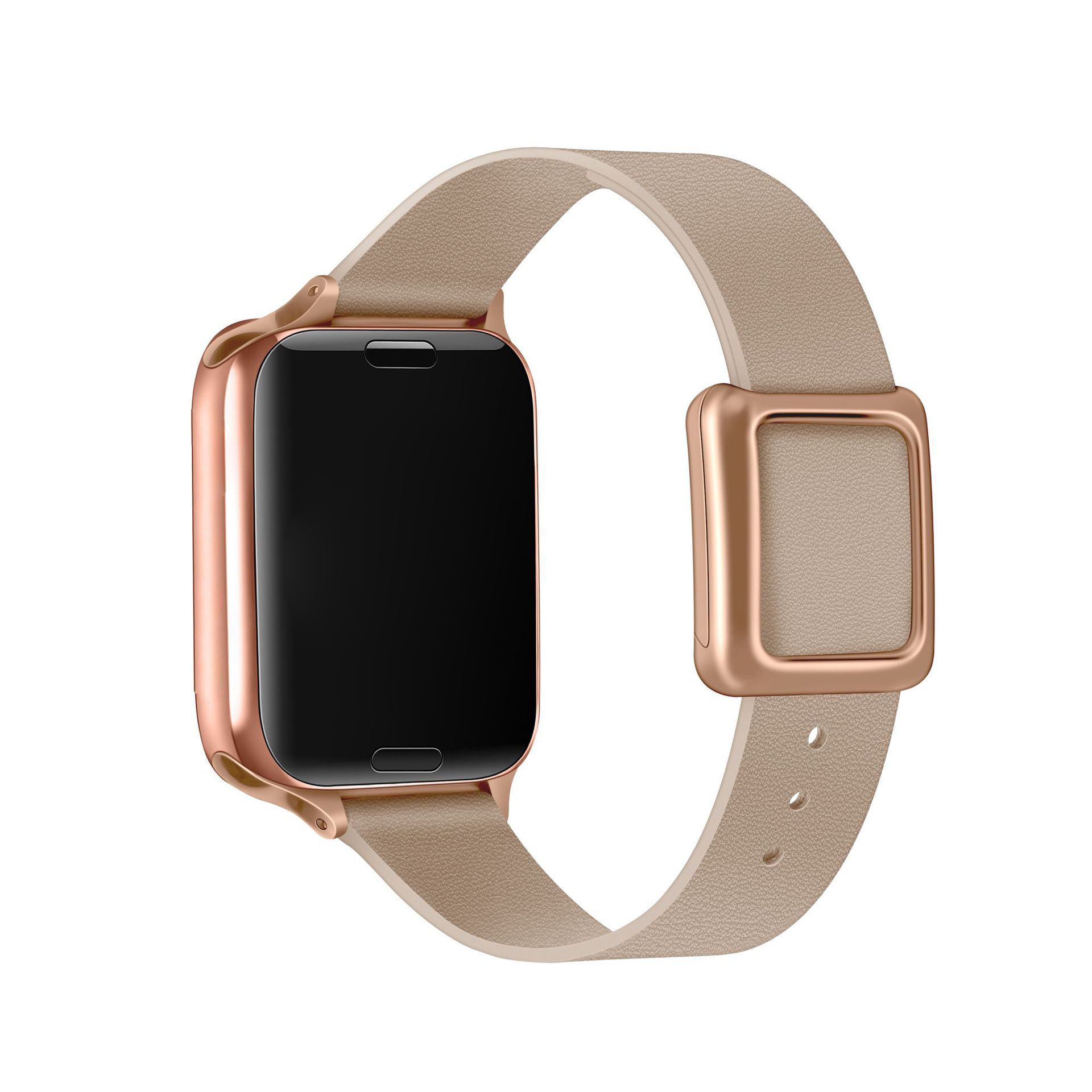 Boucle en or rose abricot