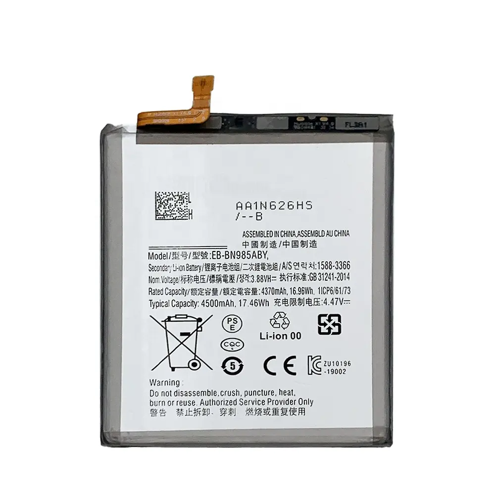3.85V 4500Mah EB-BN985ABY Batterij Voor Samsung Galaxy Note 20 Ultra SM-N985F/Ds SM-N986