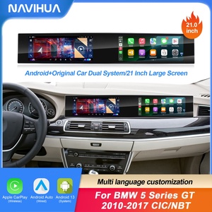 Naihua Multimedia Video Player Car Dvd Player Android Radio AutoRadio Auto <b>Monitor</b> Gps Navi for BMW 5 Series GT F07 21 Inch - Product Image 2