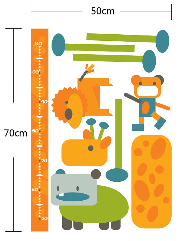 Grafico di crescita della giraffa