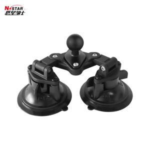 <span class=keywords><strong>Support</strong></span> de voiture universel rotatif N-STAR en plastique pour pare-brise, avec base à double ventouse robuste - Product Image 4