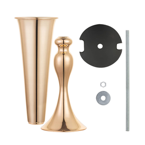 Vasi a tromba per composizioni floreali con supporto per fiori in <span class=keywords><strong>oro</strong></span> per decorazioni da tavola per centrotavola di nozze - Product Image 4