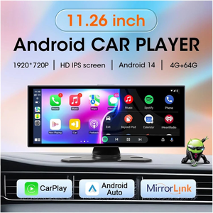 Lecteur multimédia intelligent pour voiture <span class=keywords><strong>Android</strong></span> 14 Carplay DVR 4G RAM 64G+ROM MT6765 8 cœurs, caméra embarquée 4K, réseau 4G LTE, WiFi, navigation GPS - Product Image 3