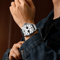 Gohuos 6002 Bestseller Luxus Herren-Armbanduhr Wasserdicht Original Quarz-Armbanduhren für Männer Reloj Para Hombre Montre Homme Box