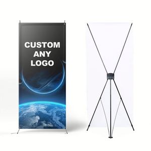 Soporte de Banner X Plegable, Ligero y Portátil de Aluminio, Personalizado al por Mayor, Banderas y Pancartas Promocionales para Exhibición - Product Image 2