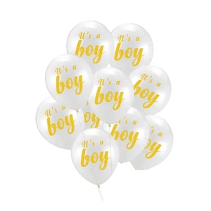 Ballon en latex « C'est un garçon » ou « C'est une fille » pour le <span class=keywords><strong>1er</strong></span> <span class=keywords><strong>anniversaire</strong></span> du bébé, ballons roses/bleus pour mariage, fête prénatale, décoration de fête, globos - Product Image 6