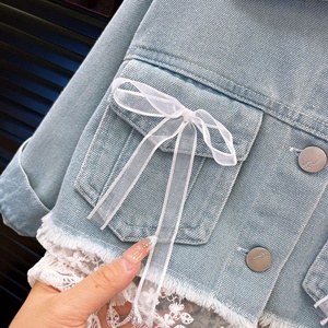 Set Primaverile e Autunnale per Ragazze: Giacca e Jeans con Applicazioni in Pizzo, Due Pezzi - Product Image 5