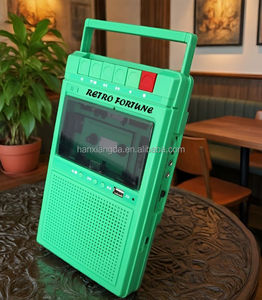 Reproductor de Casetes Retro HXD-P5 RETRO FORTUNE, Reproductor de Casetes <span class=keywords><strong>Vintage</strong></span> con USB, Bluetooth, MP3, <span class=keywords><strong>Walkman</strong></span>, Colores Negro, Verde y Blanco, Altavoz - Product Image 5