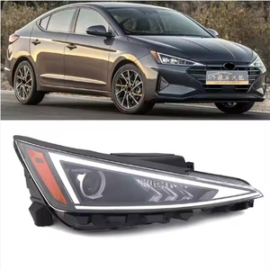 Versión de montaje de faro delantero usado al por mayor, lente transparente de repuesto de faro halógeno para Hyundai Elantra Sedan 2019 2020