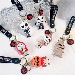Nuevo estilo anime 3D Pesadilla antes de Navidad PVC Llavero Jack Pegamento Esqueleto llavero para niños regalos - Product Image 2