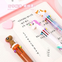 Stylo bille rétractable multicolore 10 en 1, logo personnalisé, cadeau promotionnel, papeterie de bureau et scolaire