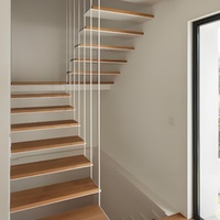 Escalier en spirale en acier galvanisé pour villa et hôtel, usage intérieur/extérieur, plateforme sécurisée, durable, antidérapante, directement de l'usine